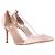 Pumps Plexi 85 PVC Gianvito Rossi in pelle rosa Marrone - vista 4