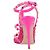Valentino Garavani Décolleté Valentino Caged 100 in tweed e pelle rosa - vista 3