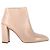 Botines de tacón bloque Stuart Weitzman en cuero nude Castaño Carne