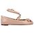 Valentino Garavani Bailarinas Nappa Rockstud Valentino Rosa - vista 6