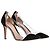 Pumps Plexi 85 in PVC Gianvito Rossi in suede nero - vista 4