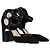 Pumps con cinturino alla caviglia Louis Vuitton in suede nero - vista 4