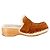 Pantofole Chloé Joy in suede marrone Rosso