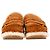 Pantofole Chloé Joy in suede marrone Rosso - vista 3
