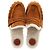 Pantofole Chloé Joy in suede marrone Rosso - vista 4