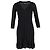 Missoni Strick Mini-Kleid mit V-Ausschnitt aus schwarzer Viskose