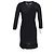 Missoni Strick Mini-Kleid mit V-Ausschnitt aus schwarzer Viskose - Ansicht 6