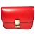 Céline Celine Classic Box Medio Pelle di Vitello Rossa Rosso - vista 3