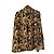 Camicia Versace in seta nera con stampa barocca Nero