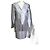 Autre Marque Anne Weybum Conjunto de Blazer e Saia de Seda Cinza