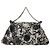 CHANEL Matelasse Chain Shoulder Bag Silk Black Silver CC Auth 120924 Silvery - view 13