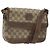 Borsa a spalla GUCCI GG Supreme Beige Oro Auth th5861 D'oro