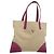 Céline CELINE Tote Bag aus Canvas Leder Beige Silber Authentisch 121707