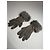 Vintage Escada Suede Cashmere Gloves Size 7 grey