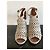 Décolleté Peep Toe Alaïa Beige in Pelle di Cervo Traforata - vista 2
