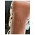 Décolleté Peep Toe Alaïa Beige in Pelle di Cervo Traforata - vista 6