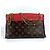 Borsa a catena Pallas Monogram Louis Vuitton Marrone Rosso - vista 2