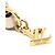 Porte-clés Louis Vuitton M02204 Mini Vivienne avec sangle de cou Blanc - vue 7