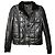 Increíble chaqueta Gucci con cuello de piel Negro