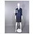 Chanel Navy Tweed Jacke mit ikonischem CC-Logo-Patch 36 FR Marineblau - Ansicht 2
