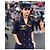 Chanel Navy Tweed Jacke mit ikonischem CC-Logo-Patch 36 FR Marineblau - Ansicht 4