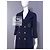 Chanel Navy Tweed Jacke mit ikonischem CC-Logo-Patch 36 FR Marineblau - Ansicht 5