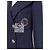 Chanel Navy Tweed Jacke mit ikonischem CC-Logo-Patch 36 FR Marineblau - Ansicht 6