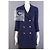 Chanel Navy Tweed Jacke mit ikonischem CC-Logo-Patch 36 FR Marineblau - Ansicht 9