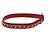 Cintura Chanel in pelle rossa e metallo dorato taglia 70 Rosso - vista 3