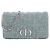 Dior Borsa a Spalla Caro Tweed Blu
