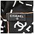 Foulard in seta con logo Chanel ricamato Nero - vista 4