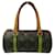 Louis Vuitton Monogram Handbag Papillon 19 Brown Cloth  ref.2205551