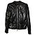 Unglaubliche Gucci-Lederjacke Schwarz