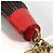 Louis Vuitton Monogram Tassel Bag Charm Brown Red - view 3
