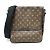 Borsa a tracolla Louis Vuitton Monogram Macassar Bus MM Marrone Nero