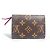 Billetera compacta Rosalie Monogram de Louis Vuitton Castaño - vista 2