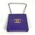 Bolsa de ombro de corrente dupla Chanel Hologram CC Coco Mark Roxo - vista 8