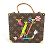 Borsa Louis Vuitton Monogram Takashi Murakami Collaborazione Marrone Multicolore