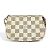 Mini Pochette Accessoires Damier Azur di Louis Vuitton Bianco