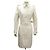 ABRIGO BURBERRY LONDRES TRENCH LARGO IMPERMEABLE CINTURÓN ALGODÓN TAMAÑO 38 M Crudo