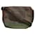 Louis Vuitton Damier Geant Petit Message Shoulder Bag Brown Leather Cloth  ref.2206511