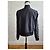 Giacca impermeabile Puma di mezza stagione nera con striscia zebra beige, taglia M 38 - vista 3