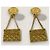 Orecchini vintage classici Chanel D'oro Gold hardware - vista 10