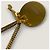 Orecchini vintage classici Chanel D'oro Gold hardware - vista 8