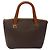 Céline Borsa a mano in tela Macadam CELINE in pelle PVC marrone oro Auth 119138 D'oro - vista 13