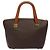 Céline Borsa a mano in tela Macadam CELINE in pelle PVC marrone oro Auth 119138 D'oro - vista 2