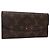LOUIS VUITTON Monogram Portafoglio Emilie Long Wallet Rosso M60697 Auth ar13497 Monogramma