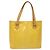 LOUIS VUITTON Bolso de Mano Monogram Vernis Houston Amarillo Lima M91055 LV Auth 119005 Dorado - vista 2