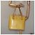 LOUIS VUITTON Bolso de Mano Monogram Vernis Houston Amarillo Lima M91055 LV Auth 119005 Dorado - vista 24