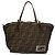 FENDI Zucca Canvas Handtasche Schwarz Braun Auth ep8782 - Ansicht 13